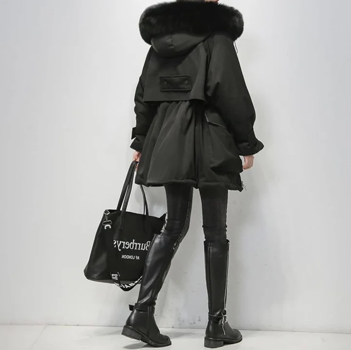North fay winterparka met bont voor dames