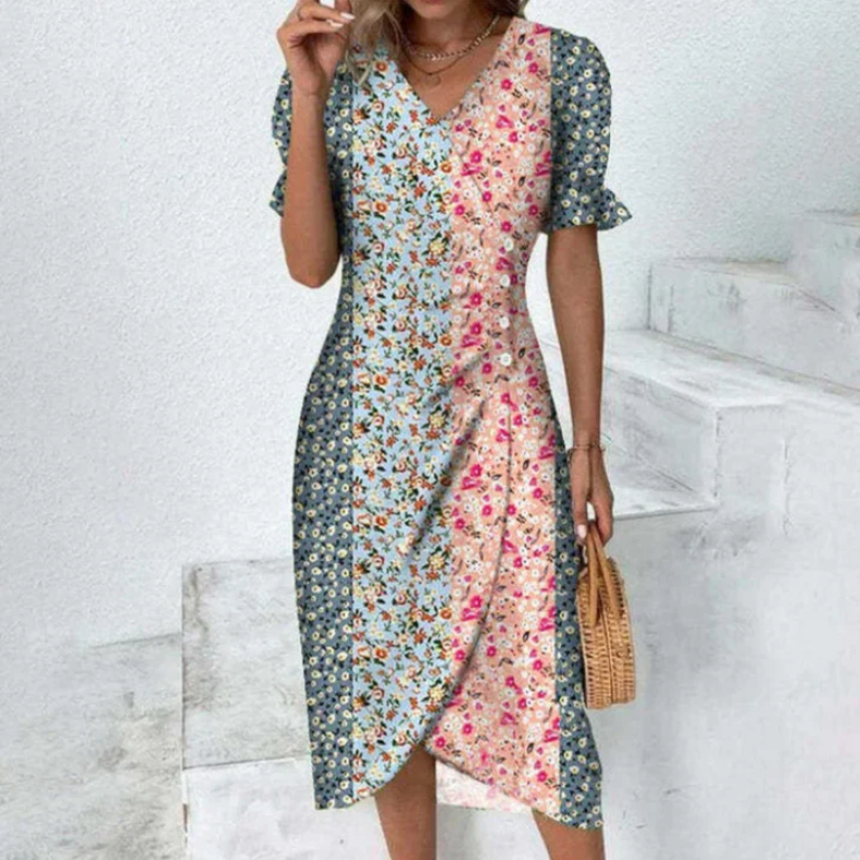 Amalia | chique midi-wikkeljurk voor dames. pure elegantie