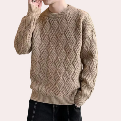 Kronid - trendy en losse gebreide herentrui