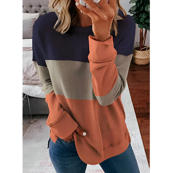 Daphne | levendige tie-dye top met lange mouwen