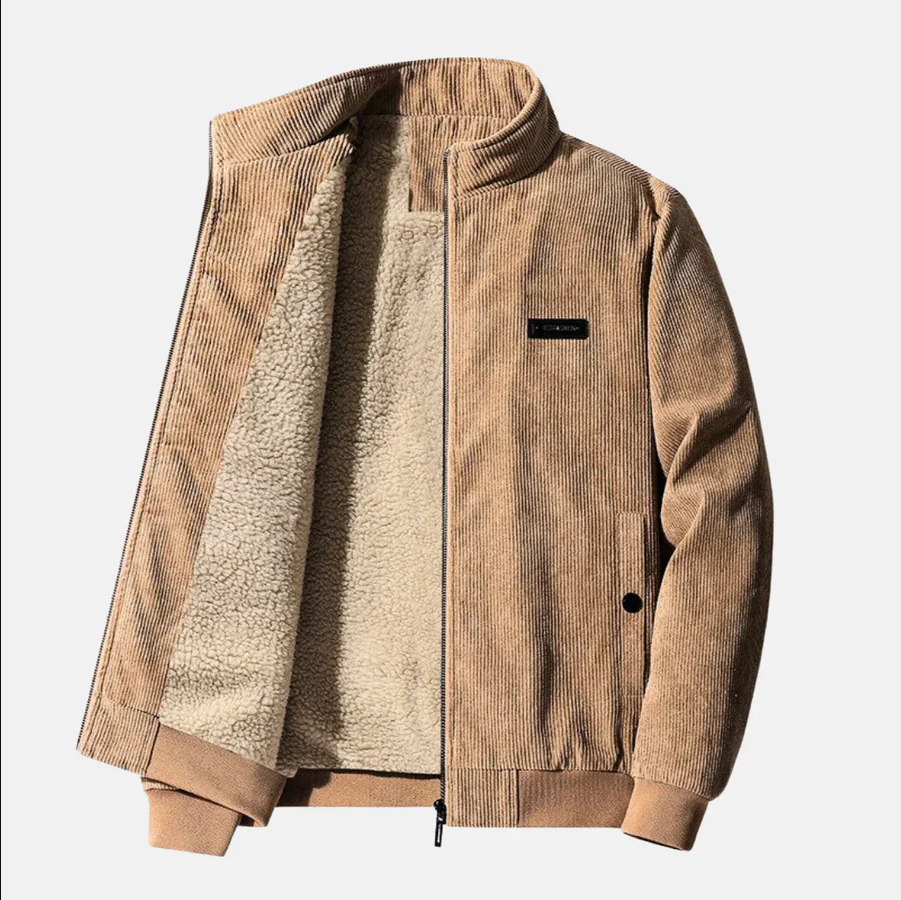 Retro corduroy jack voor heren | casual en veelzijdig
