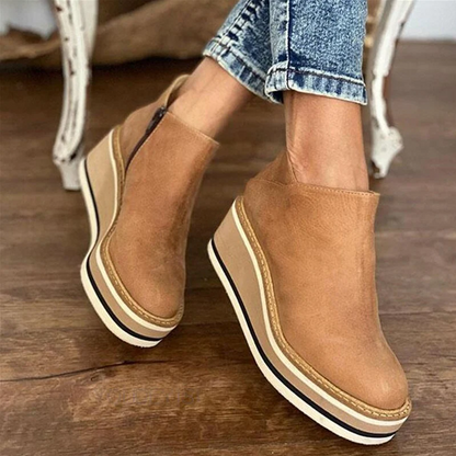 Stijlvolle platform enkellaarzen voor dames