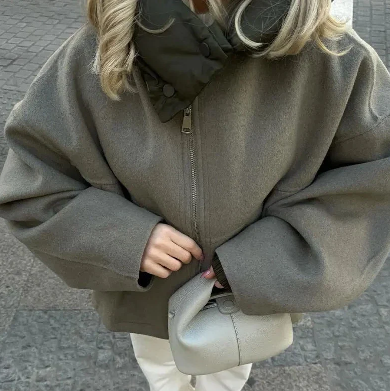 Matilda - casual los damesjack met capuchon
