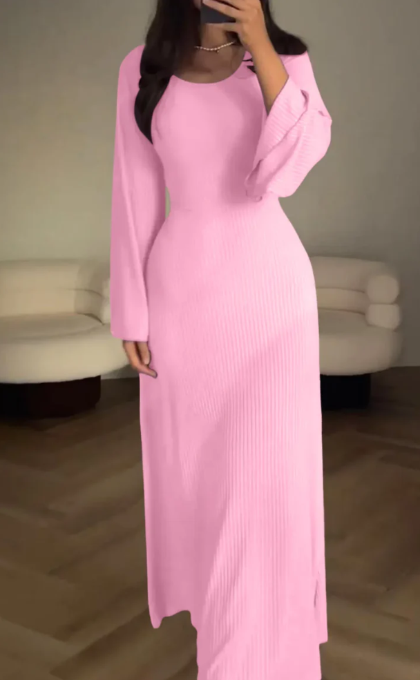 Annaliesje | elegante jurk met lange mouwen voor speciale gelegenheden