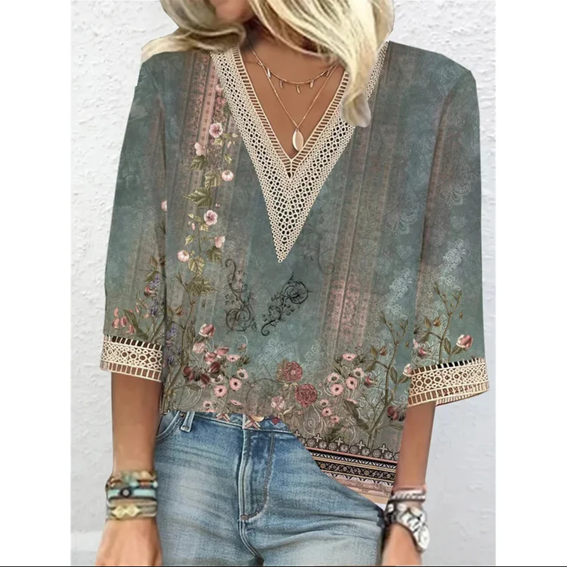 Holly - modieuze blouse met V-hals voor dames