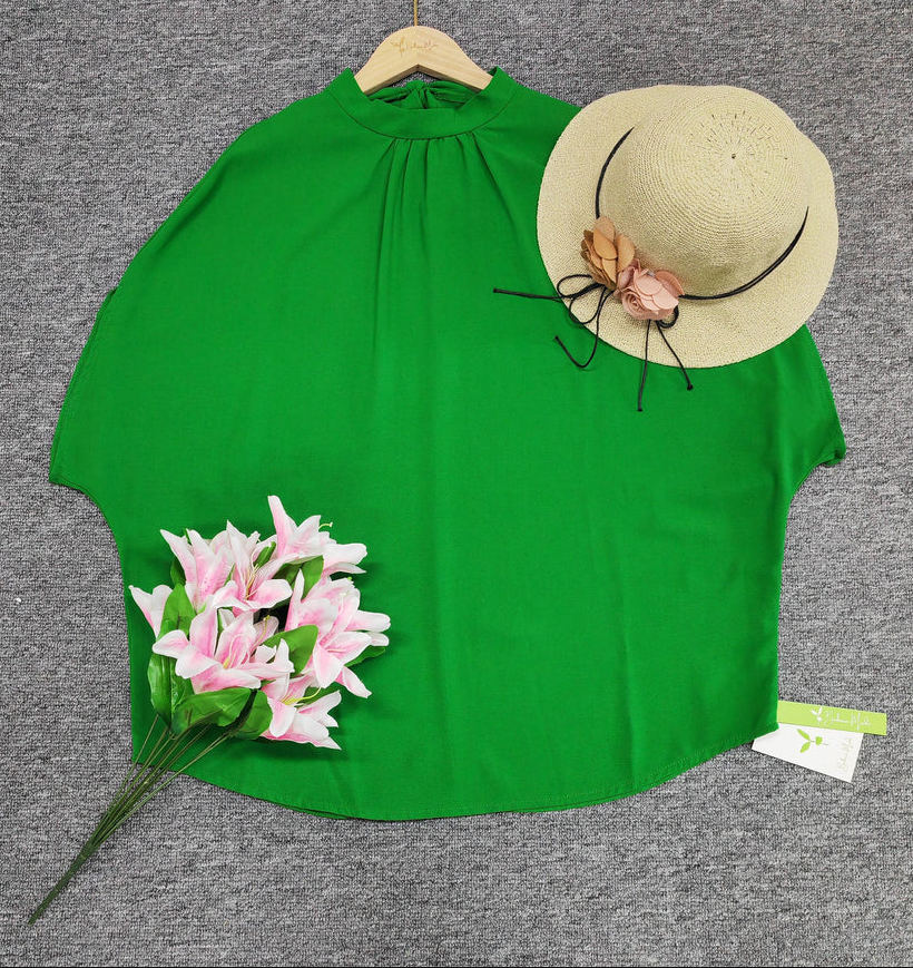 FallStyle - trendy effen top met korte mouwen