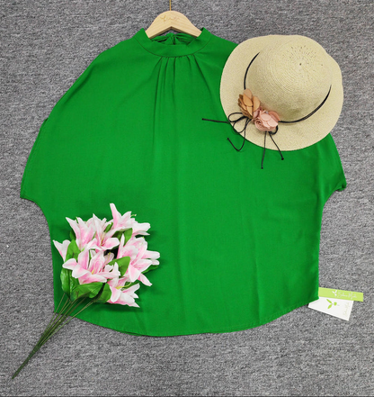 FallStyle - trendy effen top met korte mouwen