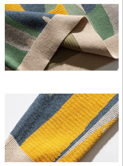 Gebreide damestrui met kattenmotief - gezellig en warm