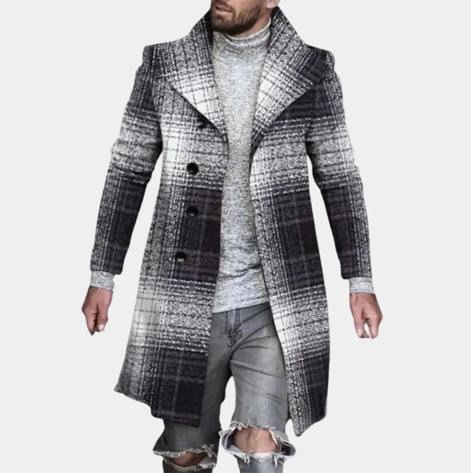 Trendy halflange jas voor de moderne man