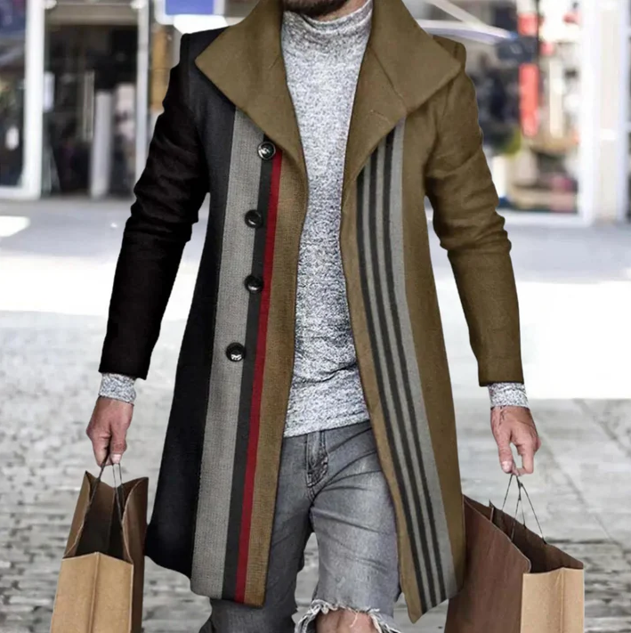 Anatoly | elegante getailleerde lange herenjas