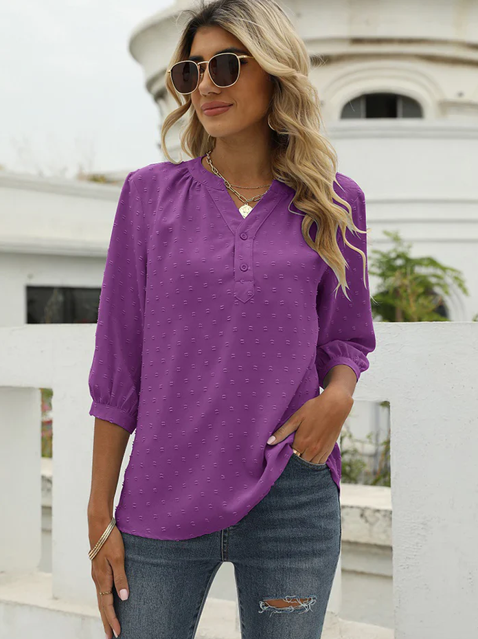 Femma - prachtige patchwork damesblouse voor iedere gelegenheid