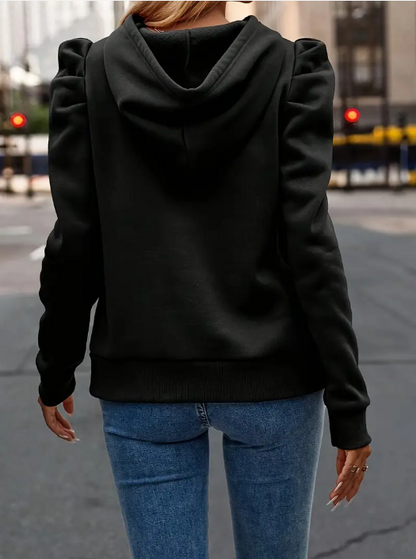 Anzu - katoenen hoodie met pofmouwen