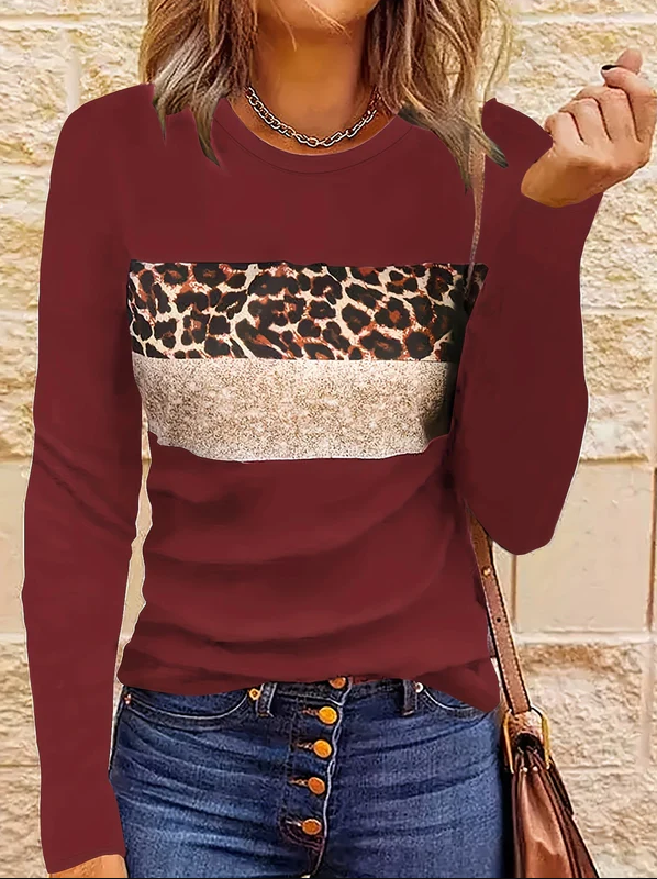 Emmi | het chique shirt met lange mouwen en luipaardprint