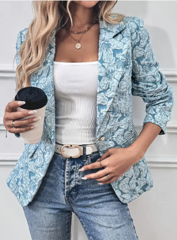 Gracie elegante bloemenblazer