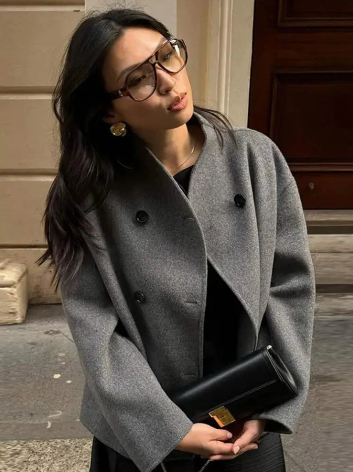 Lisa | trendy oversized pasvorm damenmantel