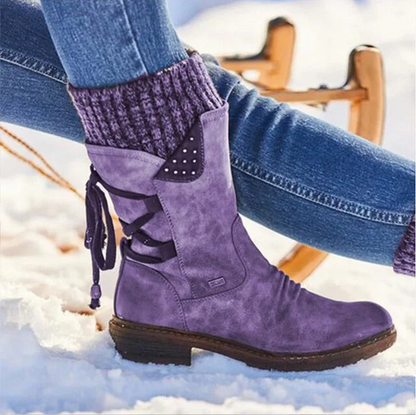Gezellige kuithoge snowboots voor wintercomfort voor dames