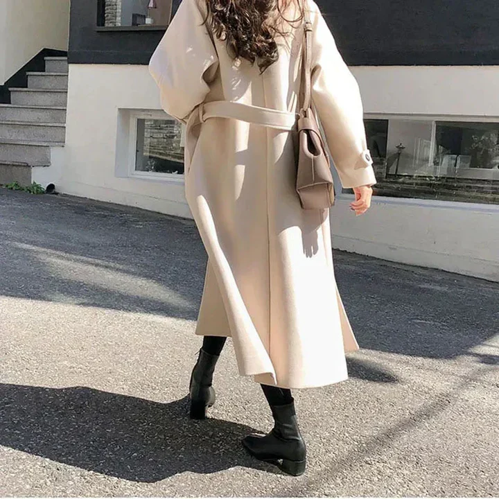 Chloe | elegante winterjas voor dames, lang en warm
