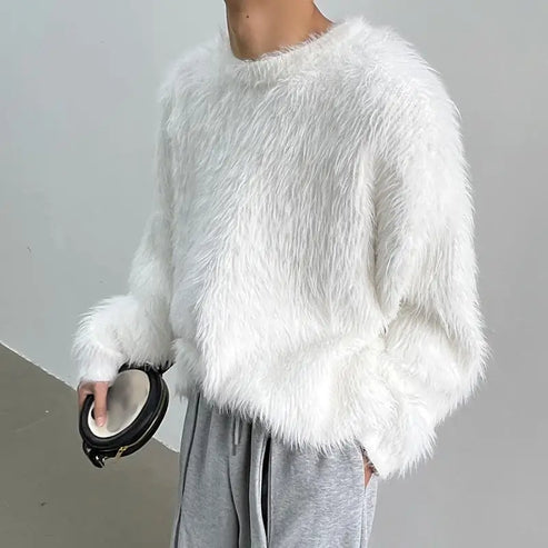 Frank - luxe effen trui met lange mouwen