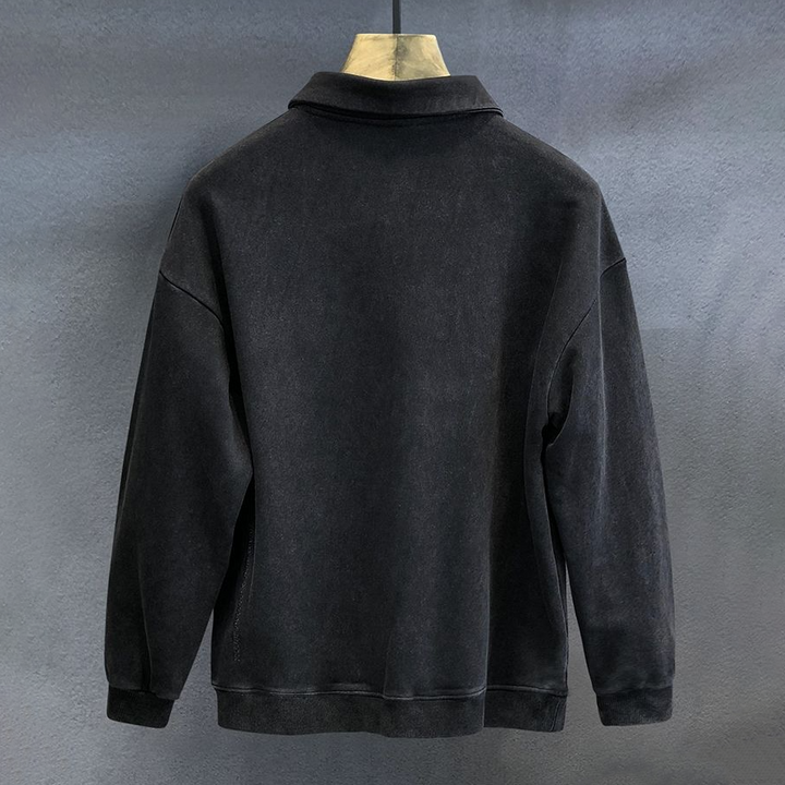 Elegante herenpolo met lange mouwen - comfortabel en stijlvol