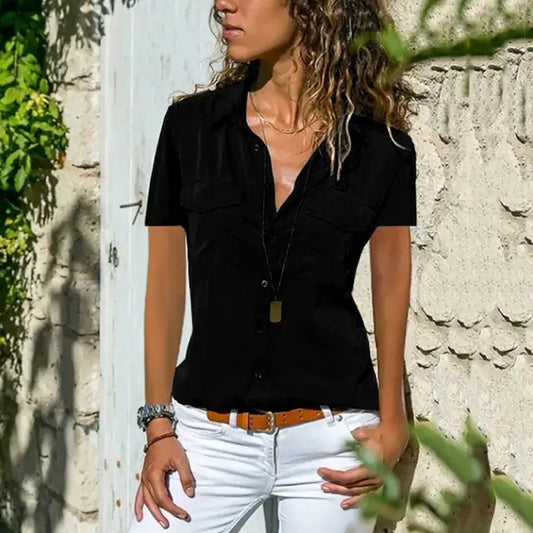 Bourgondisch overhemdblouse - Fiona