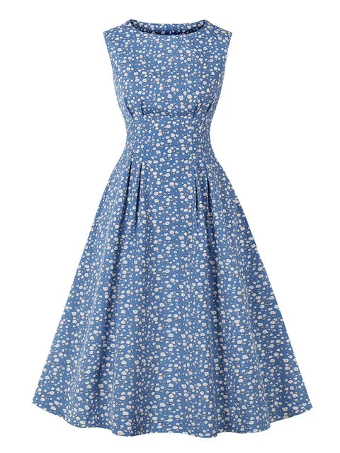 Katharina - zwart-witte retrojurk