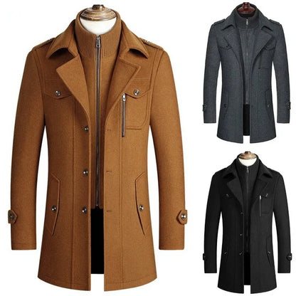 Vincentius | Trenchcoat met open kraag
