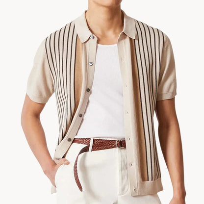 Egmont - elegant gestreept damespoloshirt
