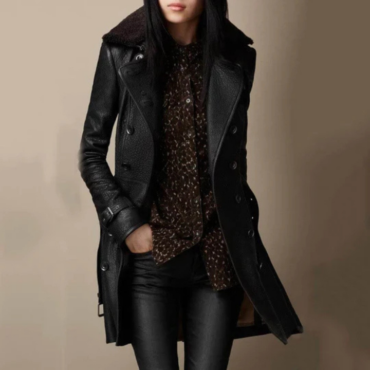 Davina | elegante luxe trenchcoat voor dames
