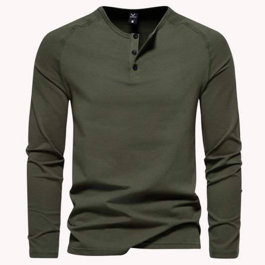 Gabriel | exclusief heren-t-shirt met knoopsluiting