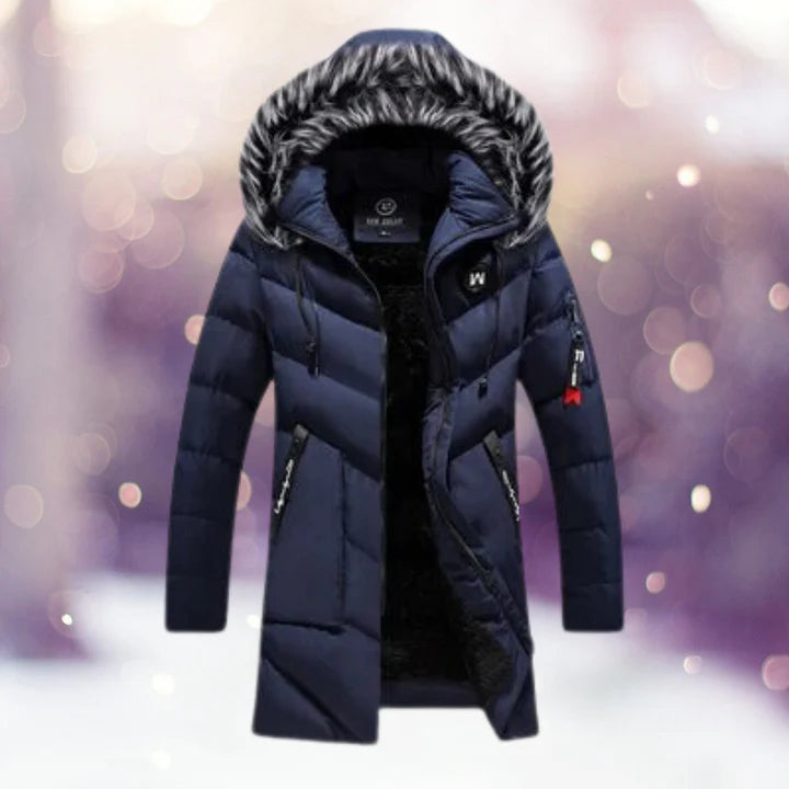 Jurgen - bontkraag thermoparka windjack klassieke jassen