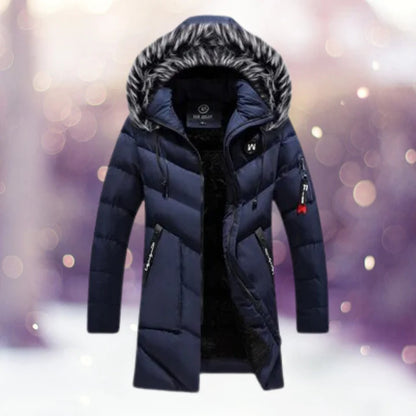 Jurgen - bontkraag thermoparka windjack klassieke jassen