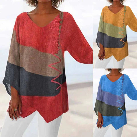 Eladie - driekleurig stijlvol overhemd