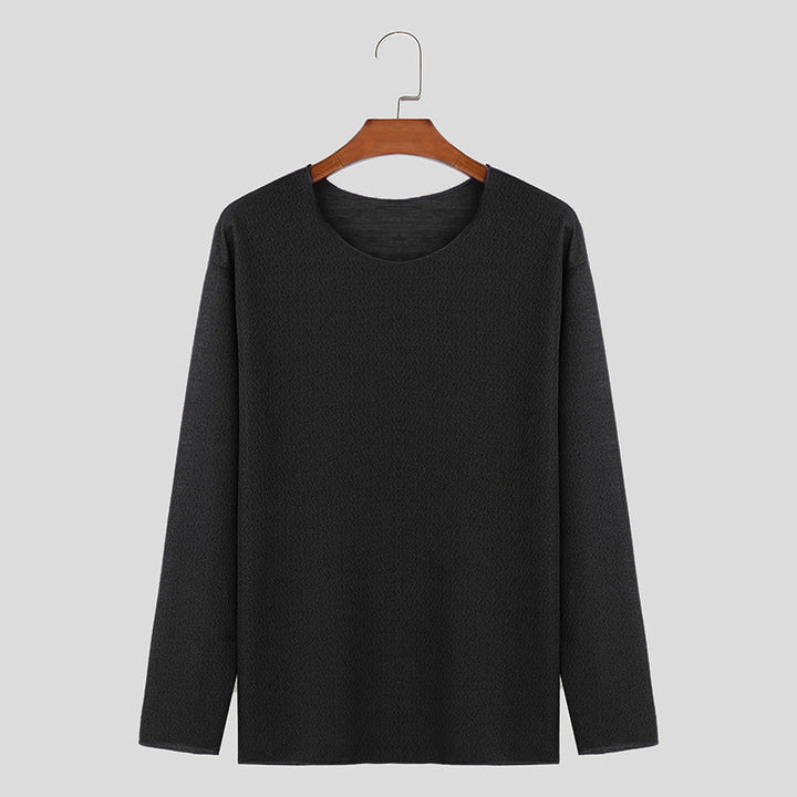 Roma | ademend, elegant design heren-T-shirt met lange mouwen