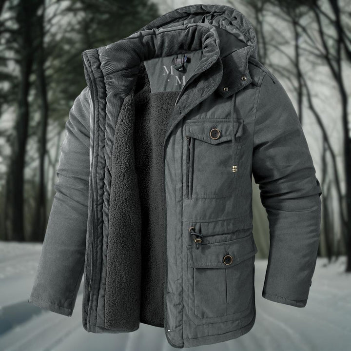 Warme herenwinterjas met feel-good factor