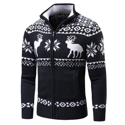 Kerstvest - opstaande kraag - vest kerst trui