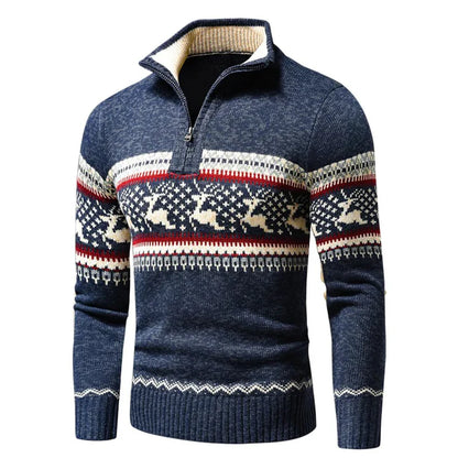 Kerstvest - opstaande kraag - vest kerst trui