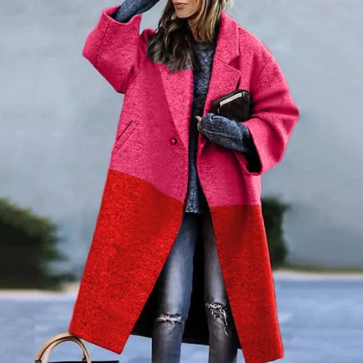 Wollen jas - oversized - lang - damesjas - winterjas