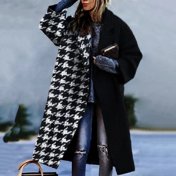 Wollen jas - oversized - lang - damesjas - winterjas