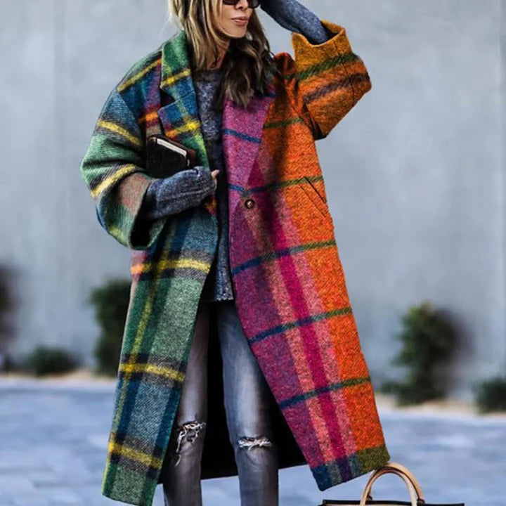 Wollen jas - oversized - lang - damesjas - winterjas