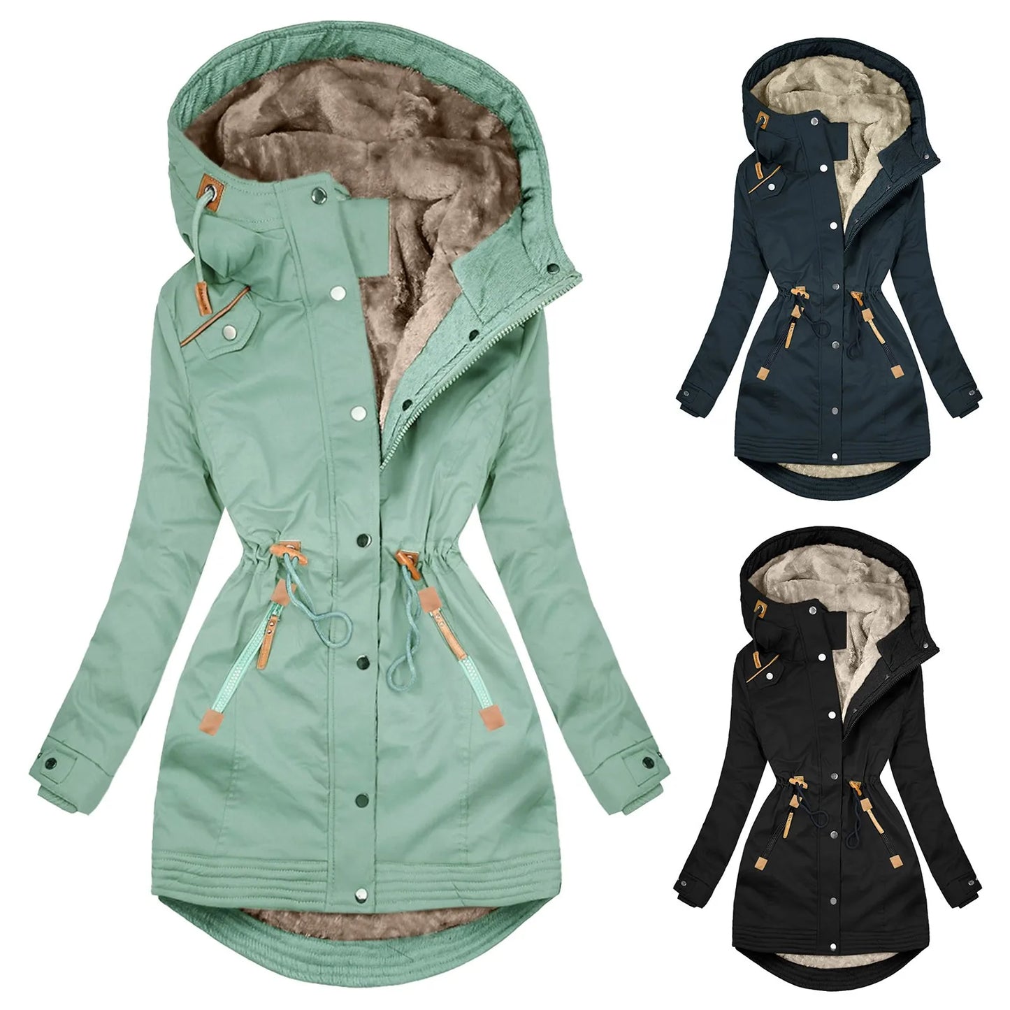 Behaaglijk & weerbestendig dames parka jack