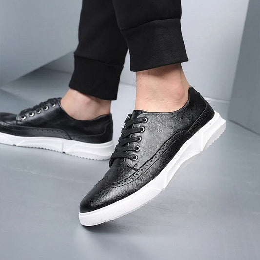Elegante leren herensneakers voor smart-casual gelegenheden