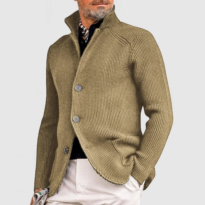 Kendu | herenjas met elegante revers en gebreide zak