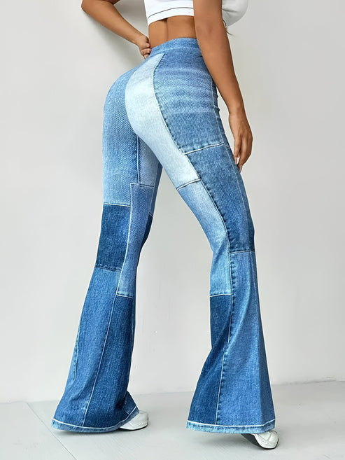 Dieetlinde | uitlopende broek met print