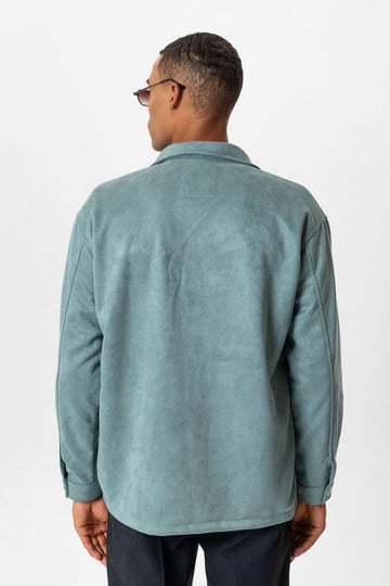 Regular fit herenoverhemd met metalen knopen