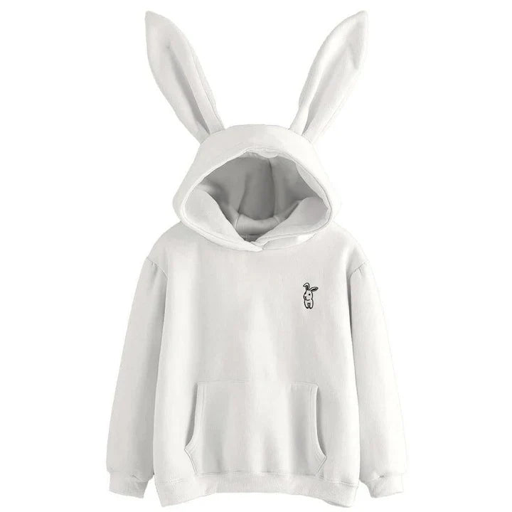 Pera - dames sweatshirt met capuchon en konijnenoren