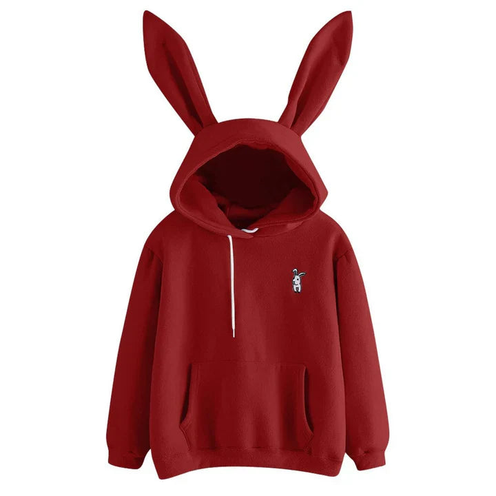Pera - dames sweatshirt met capuchon en konijnenoren