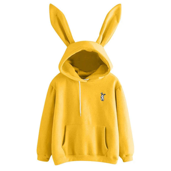Pera - dames sweatshirt met capuchon en konijnenoren