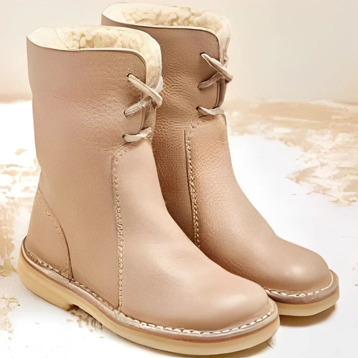 Helena - met wol gevoerde leren laarzen voor dames