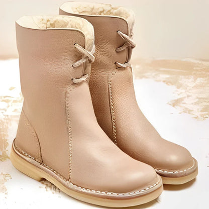 Helena - met wol gevoerde leren laarzen voor dames