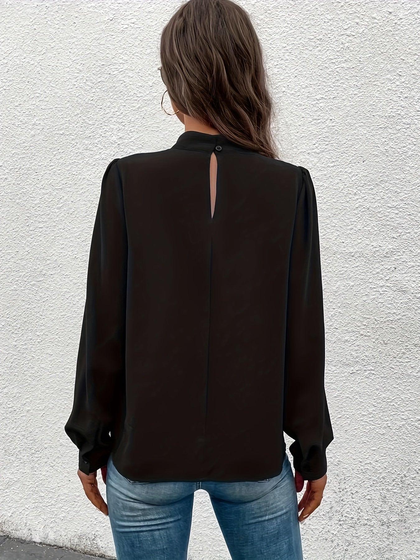 Zwarte elegante blouse - Marlene